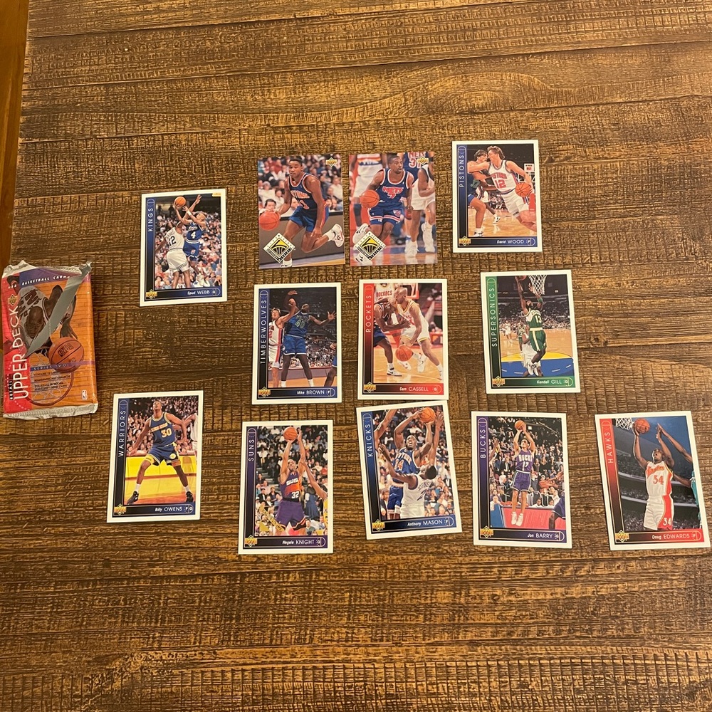 Opened NBA series 2 trading cards